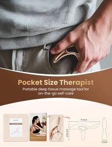 Outil de massage Gua Sha pour soulager la douleur <span class=keywords><strong>des</strong></span> tissus profonds et du corps entier, grattoir musculaire, instrument d'acupression pour protéger le pouce - Product Image 3