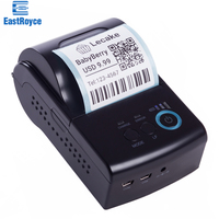 Imprimante thermique portable ER-5801 mini deux-en-un, interface TPV, pour reçus, étiquettes de bijoux et autocollants thermiques