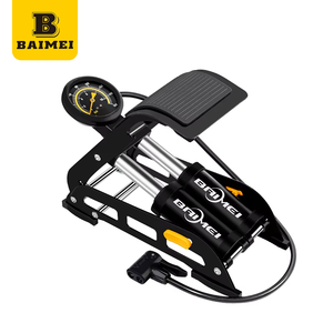 ปั๊มลมจักรยานแรงดันสูง BAIMEI พร้อมเกจวัดและหัวแปลงวาล์ว-160psi แบบแมนนวล สำหรับจักรยานเสือหมอบและจักรยานเสือภูเขา - Product Image 1