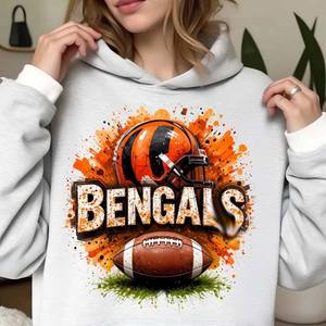 ホットセール シンシナティ・ベンガルズ 熱転写ステッカー アメリカンフットボール ウェア DTF転写 チームシャツ パーカー用 - Product Image 2