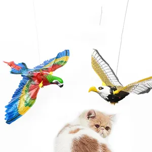 Jouet interactif pour chat, Simulation d'oiseau, jouet électrique suspendu, aigle, oiseau volant pour chat, Teaser