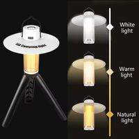 Lanterne de camping rechargeable à LED 5 modes d'éclairage Lampe de tente suspendue portable Lampe de camping étanche pour l'extérieur Lampe de travail