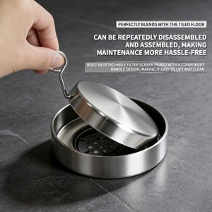 Tapas de desagüe redondas para desagües de suelo, desagües ocultos para baños de hotel, desagües con pedal antirretorno, desodorizantes para fregaderos de cocina - Product Image 5