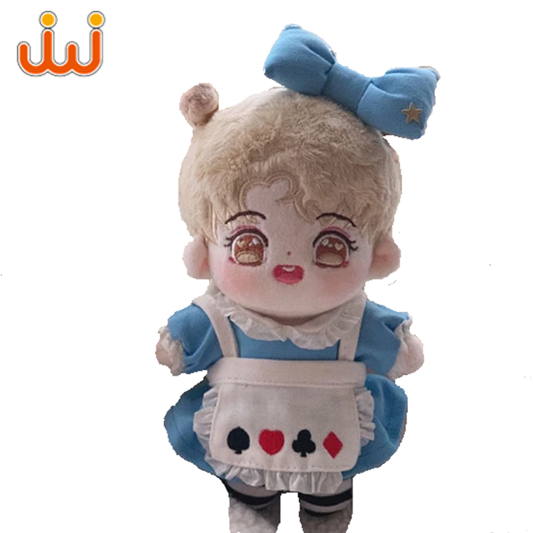 Junwo – poupées Kpop fabriquées en usine et vêtements de poupée en forme de superstar, peluche personnalisée, jouet charmant de 15cm 20cm