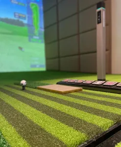 Alfombrillas para golpear Golf para interiores/exteriores, guía de rayas, entrenador de columpio, alfombrilla de práctica de césped artificial, entrenamiento de unidades de patio trasero para el hogar