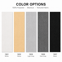 Stores enrouleurs électriques intelligents occultants pour bureau, sur mesure, contrôle par application et minuterie vocale, 100 % polyester, fourniture pour projets au Moyen-Orient
