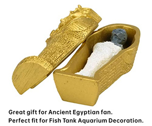 Ornement décoratif pyramidal en métal « Mumie Pharaon Égyptien » gravé, artisanat de cercueil, souvenir de voyage, artisanat en résine – Vente chaude - Product Image 3