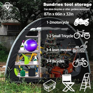 Vente en gros du fabricant Tente pour vélo de montagne d'extérieur Oxford quatre saisons pliable et portable, grand espace de stockage et de stationnement - Product Image 6