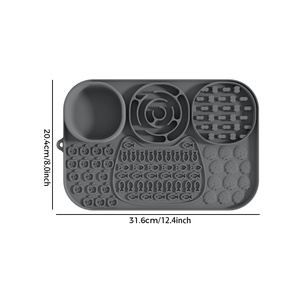 Alfombrilla de silicona para lamer para perros y gatos con ventosas, comedero lento para perros, almohadilla para lamer para aliviar la ansiedad, almohadillas para lamer con mantequilla de cacahuete para perros - Product Image 6