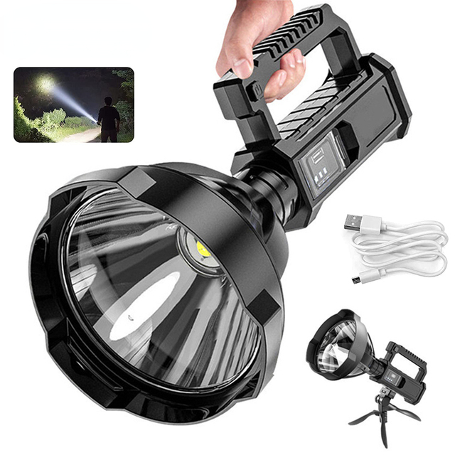 High-Power Long-Range LED Flashlight Portable Emergency Patrol Searchlight Rechargeable Rescue Adventure High-Intensity Torch