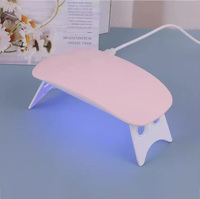 Mini Lampe à Ongles Portable Pliable pour Photothérapie, Séchoir UV 6W