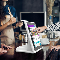 Tableta Android de Pago Fácil con Escaneo NFC y Código QR, Sistema de Caja Registradora POS Táctil Dinámico con Escáner de Huellas Dactilares y NFC