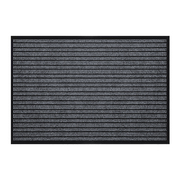 Rugs Inn Tufted Striped Rubber Runner Rug Hallways Mud Rooms Heavy Duty Anti-Slip PVC Backing