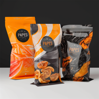 Sacs Mylar Dorés Brillants à Fermeture Zip, Emballage en Aluminium, Sachets Doypack pour Remplissage de Tabac, Impression Double Face