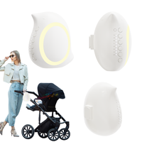 Berceau automatique pour poussette avec musique Bluetooth et lumière LED respirante pour bébé, accessoire de voyage, 11 sons de bruit blanc et minuteur