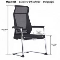 Chaise de Visiteur de Direction en Gros, Chaise de Conférence OEM avec Support Lombaire, Chaises de Réception pour Salles de Réunion