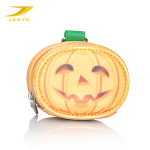 ハロウィーンをテーマにした犬の首輪とリーシュセット革犬ハーネスパンプキンヘッド犬のうんちバッグ - Product Image 2