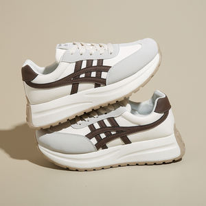 Nouvelles baskets de sport décontractées pour femmes chaussures de marche et de course à semelle épaisse taille haute avec bout rond et semelle intérieure en maille plate - Product Image 6