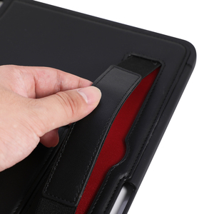 Housse fine en cuir PU pour <span class=keywords><strong>iPad</strong></span> <span class=keywords><strong>Air</strong></span> 5 <span class=keywords><strong>avec</strong></span> sangle de maintien, support et porte-crayon - Product Image 3