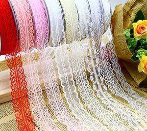 Caja de papel embalaje cinta de correas coloridas poliéster encaje lazo cintas navideñas - Product Image 2