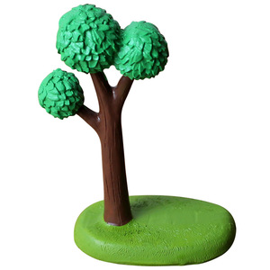Japanese Style Zakka Resin Tree Ornament Round Shape Handmade Miniature Landscape Decor For Home Desktop Craft DY1370 - Product Image 5