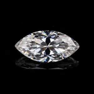 Professional high quality Fancy DEF synthesis white colorc 2*4mm-5*10mm Marquise shape moissanite diamonds for jewelry