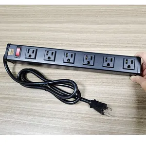 Usa Ca 110V Hoge Kwaliteit Goedkope 6/Aangepaste Stopcontacten Stopcontacten Pdu Power Elektrische Strips Met Schakelaars 120V