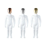 Maniquíes de Cuerpo Completo para Tiendas de Ropa, Niños y Mujeres, Maniquíes Blancos Brillantes para Exhibición de Ropa Infantil