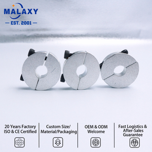 MALAXY - แหวนยึดแกนอะลูมิเนียมแบบแยกส่วนชนิดหนีบสำหรับรางนำทางเชิงเส้น, แหวนยึดแกนออปติคอล, แหวนจำกัดระยะสำหรับเครื่องจักร - Product Image 1