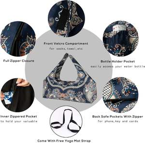 Free Sample Customizable Women's Large Capacity Fitness Yoga <b>Bag</b> <b>Waterproof</b> Polyester Dry Wet Separation Environmentally - Product Image 3