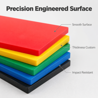 Plaque en plastique PE colorée, panneau HDPE épais, taille personnalisée, résistant aux UV, pour signalétique industrielle, vente en gros d'usine, OEM