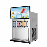 Mesin Slush Komersial 24-36L/H 2*12L untuk Bar, Minuman Dingin Thailand Baru 2024, Pembuat Koktail, Slush 220V-240V 50/60Hz