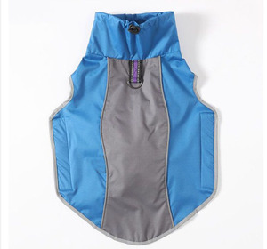 Luxury Durable Blue Polyester Poncho <strong>Dogs</strong> <strong>Waterproof</strong> Reflective Winter/Spring Rain Training <strong>Jacket</strong> Modern Simple Solid - Product Image 4
