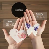 Papel de Semillas Seed Bloom Combo, Corazones y Mariposas, Papel de Semillas para Escribir, Patrón Floral, Empaquetado en Bolsa de Plástico Sellada, Día de la Madre