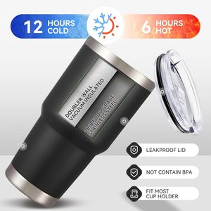 30 oz Tumbler with <b>Lid</b> Stainless Steel Tumblers Vacuum Insulated Cup Reusable Powder Coated <b>Travel</b> <b>Mug</b> Double Wall Leak Proof - Product Image 5