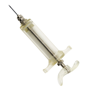 Jeringa veterinaria ajustable de plástico TPX de <span class=keywords><strong>5</strong></span> ml, equipo agrícola, inyector de vacuna para cerdo, oveja, vaca - Product Image 3