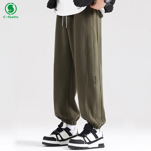 Men Wind Resistant <strong>Chino</strong> Jogger Pants Autumn Winter New Arrival Relaxed <strong>Cuffed</strong> Ankle Trousers Outdoor Casual Sports Bottoms - Product Image 2