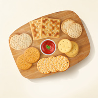 Galletas Crujientes Saladas Multigrano Sin Azúcar de 200g, Caja de 6 Variedades, Producción a Granel de Fábrica, Bajas en Grasa, Venta al Por Mayor