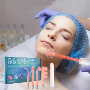 เครื่องนวดหน้าไฟฟ้าแบบพกพา 4 in 1 รุ่นใหม่ ความถี่สูง สำหรับบำรุงผิวหน้าและรักษาสิว - Product Image 1