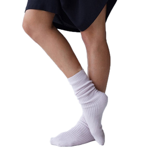 Merino-Wollsocken Kaschmir-Mischung Damen Gerippte Gestrickte Kaschmirsocken - Product Image 1