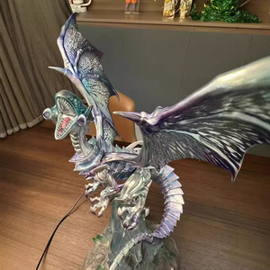 Haute Qualité Led Blue-Eyes <span class=keywords><strong>Blanc</strong></span> <span class=keywords><strong>Dragon</strong></span> Yu-Gi-Oh Anime Figure Duel Monsters Figure Modeli Anime Figurines <span class=keywords><strong>Dragon</strong></span> Modèle - Product Image 4