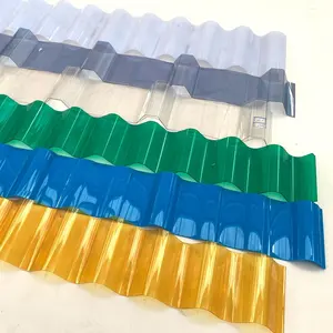 hard roof sheet transparent corrugated polycarbonate transparent roofing material