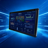 Panel Multifunción HMI Todo en Uno de 27 Pulgadas con Pantalla Táctil Industrial Integrada Android I3 256GB, Tablet para Línea de Producción con Amplio Rango de Temperatura