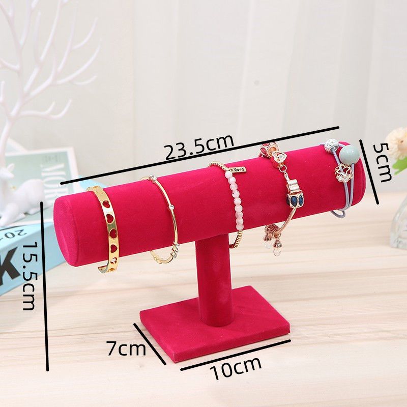 Rose Red Single Row Bracelet Display Stand