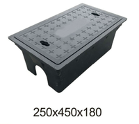 Boîtier de compteur d'eau en plastique renforcé de fibre de verre (SMC) Dofiberone avec surface lisse, service de découpe et de moulage sur mesure