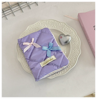 Dompet Tempat Kartu Tas Penyimpanan Passport Perjalanan Fashion Bahan PU Bordir Bintang Multifungsi