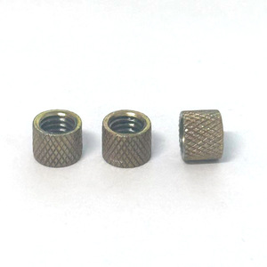 Inserts filetés en laiton moleté M2 M3 M4 M5 M6, filetage métrique grossier, écrous en cuivre intégrés pour l'industrie de la construction - Product Image 2