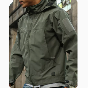 Chaqueta <span class=keywords><strong>3</strong></span> en <span class=keywords><strong>1</strong></span> impermeable para hombre, abrigo táctico negro, precio al por mayor - Product Image 2