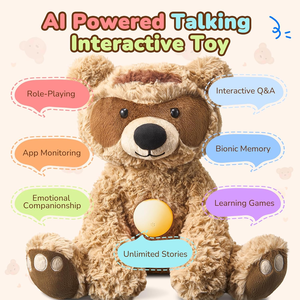 Nuovo Orsetto di Peluche Interattivo AI <span class=keywords><strong>2026</strong></span> con Funzione Vocale e Narrativa Intelligente - Produttore OEM ODM all'Ingrosso - Product Image 2
