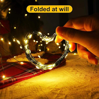 Guirlande lumineuse de Noël flexible et invisible avec fil vert, blanc chaud 3000K, télécommande, 200M, 2000 LED, IP44